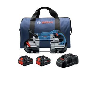 BAND SAWS | Bosch 18V Brushless Lithium-Ion 5 in. Cordless Band Saw Kit with (2) 6 Ah Batteries