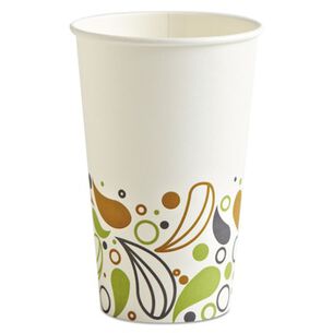 FOOD TRAYS CONTAINERS LIDS | Boardwalk 16 oz. Deerfield Printed Paper Hot Cups (50 Cups/Sleeve, 20 Sleeves/Carton)