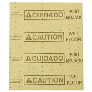 SAFETY EQUIPMENT | Rubbermaid Commercial 16.5 in. x 20 in. 16 oz. Caution Wet Floor Over-the-Spill Pad (22 Sheets/Pack)