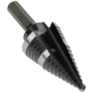 BITS AND BIT SETS | Klein Tools 7/8 in. - 1/8 in. #11 Double-Fluted Step Drill Bit