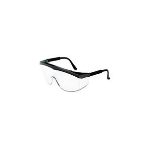 EYE PROTECTION | MCR Safety SS110 Stratos Safety Glasses - Black Frame Clear Lens (12/Box)