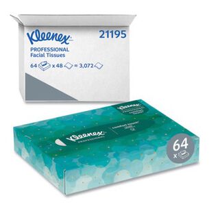 CLEANING AND SANITATION | Kleenex 2-Ply Facial Tissue Junior Pack - White (80/Carton)