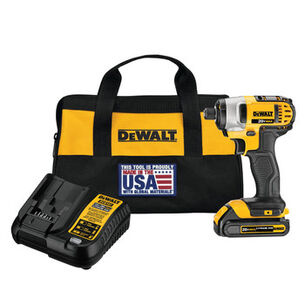 POWER TOOLS | Dewalt DCF885C1 20V MAX Brushed Lithium-Ion 1/4 in. Cordless Impact Driver Kit (1.5 Ah)