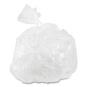 TRASH BAGS | Inteplast Group VALH3860N16 High-Density 60 Gallon 14 microns 38 in. x 58 in. Commercial Can Liners - Clear (200/Carton)