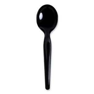 FOOD SERVICE | Boardwalk Heavyweight Polystyrene Soup Spoons - Black (1000/Carton)