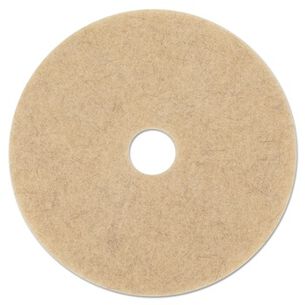 CLEANING AND SANITATION ACCESSORIES | Boardwalk 21 in. Diameter Natural Hog Hair Burnishing Floor Pads - Tan (5/Carton)