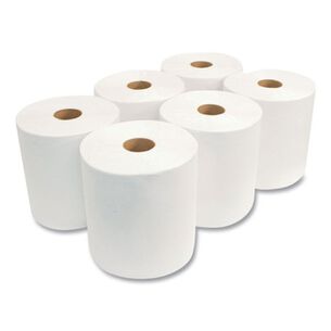 PRODUCTS | Morcon Paper Morsoft 8 in. x 800 ft. 1-Ply Universal Roll Towels - White (6 Rolls/Carton)
