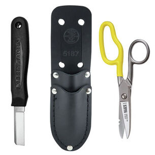 CUTTING TOOLS | Klein Tools Cable Splicer Electricians Knife and Free-Fall Snip Kit
