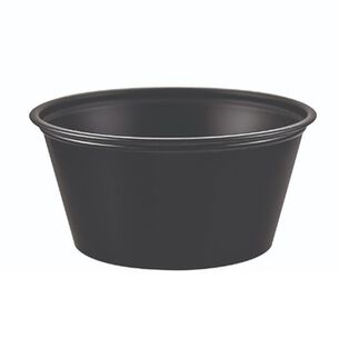 CUPS AND LIDS | Dart 3.25 oz. Polystyrene Portion Cups - Black (2500/Carton)