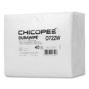 PRODUCTS | Chicopee 14.6  in. x 13.7 in. Durawipe Medium-Duty Industrial Wipers - White (960/Carton)