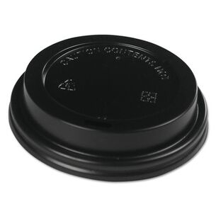 CUPS AND LIDS | Boardwalk Hot Cup Lids for 10 oz. to 20 oz. Hot Cups - Black (1000/Carton)