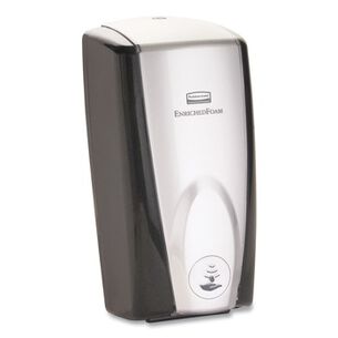 SKIN CARE AND HYGIENE | Rubbermaid Commercial AutoFoam 1100 ml 5.2 in. x 5.25 in. x 10.9 in. Touch-Free Dispenser - Black/Chrome