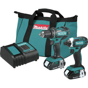 TOOL GIFT GUIDE | Factory Reconditioned Makita 18V LXT Brushed Lithium-Ion 1/2 in. Cordless Drill Driver/1/4 in. Impact Driver Combo Kit with 2 Batteries (1.5 Ah)