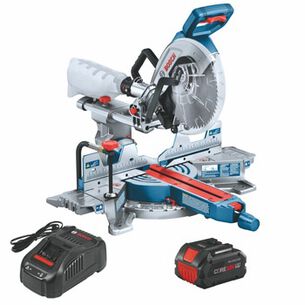 MITER SAWS | Factory Reconditioned Bosch 18V PROFACTOR Brushless Dual-Bevel Slide Lithium-Ion 10 in. Cordless Miter Saw Kit (8 Ah)