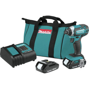 IMPACT DRIVERS | Factory Reconditioned Makita 18V LXT Brushed Lithium-Ion 1/4 in. Cordless Impact Driver Kit (1.5 Ah)