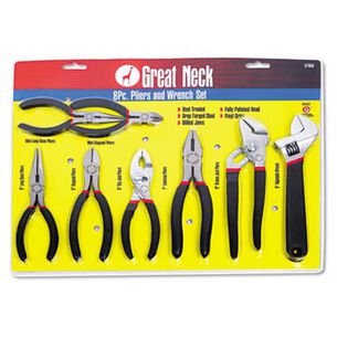 PRODUCTS | Great Neck 8-Piece Steel Pliers And Wrench Tool Set