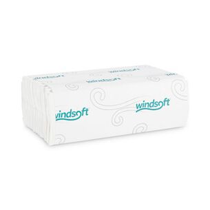 FACILITY MAINTENANCE SUPPLIES | Windsoft 10.2 in. x 13.25 in. 1-Ply C-Fold Paper Towels - White (200/Pack, 12 Packs/Carton)