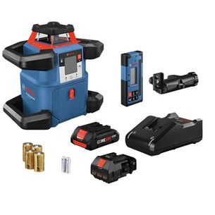 ROTARY LASERS | Factory Reconditioned Bosch 18V Lithium-Ion Cordless REVOLVE4000 Self-Leveling Horizontal Rotary Laser Kit (4 Ah)