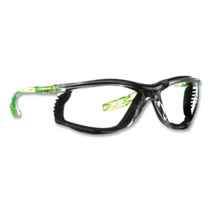 EYE PROTECTION | 3M Solus CCS Series Protective Eyewear - Green Plastic Frame Clear Polycarbonate Lens