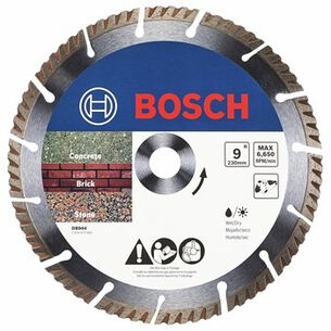 CIRCULAR SAW BLADES | Bosch 9 in. Turbo Segmented Rim Diamond Blade