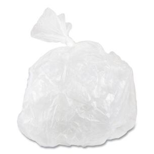 TRASH BAGS | Inteplast Group High-Density 30 Gallon 30 in. x 36 in. Commercial Can Liners - Clear (500/Carton)