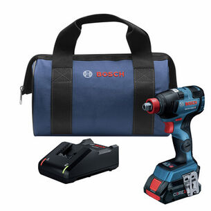POWER TOOLS | Factory Reconditioned Bosch 18V EC Brushless Lithium-Ion 1/4 in. and 1/2 in. Cordless Two-In-One Socket Impact Driver Kit (4 Ah)