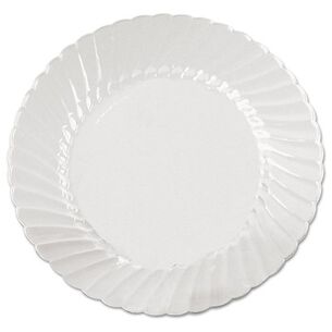 BOWLS AND PLATES | WNA 6 in. Diameter Plastic Classic ware Plates - Clear (180/Carton)