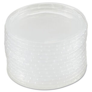 FOOD TRAYS CONTAINERS LIDS | WNA Plug-Style Plastic Deli Container Lids - Clear (50/Pack, 10 Packs/Carton)