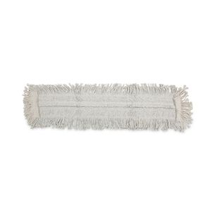 CLEANING TOOLS | Boardwalk BWK1636 36 in. x 5 in. Disposable Cotton/Synthetic Dust Mop Head With Sewn Center Fringe - White