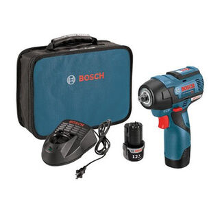 POWER TOOLS | Factory Reconditioned Bosch 12V MAX 2.0 Ah Cordless Lithium-Ion EC Brushless 3/8 in. Impact Wrench Kit