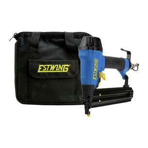 AIR BRAD NAILERS | Estwing 18-Gauge 2 in. Pneumatic Brad Nailer with Adjustable Metal Belt Hook, 1/4-in NPT Industrial Swivel Fitting, and Bag