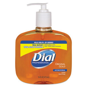 PRODUCTS | Dial Professional Gold Antimicrobial Hand Soap, Floral Fragrance, 16oz Pump Bottle, 12/carton