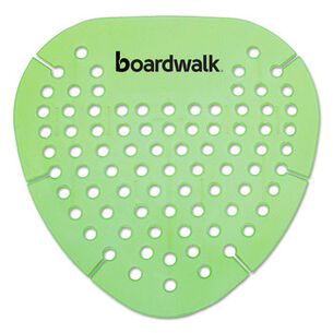 ODOR CONTROL | Boardwalk Gem Urinal Screens - Herbal Mint Scent, Green (12/Box)