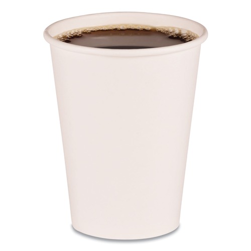 Mothers Day Sale! Save an Extra 10% off your order | Boardwalk BWKWHT12HCUP 12 oz. Paper Hot Cups - White (50 Cups/Sleeve, 20 Sleeves/Carton) image number 0