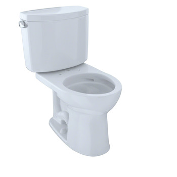 TOTO Drake II Two-Piece Round 1.28 GPF Universal Height Toilet (Cotton White)
