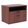  | Alera ALELS583020MC Open Office Desk Series 29.5 in. x19.13 in. x 22.88 in. 2-Drawer 1 Shelf Pencil/File Legal/Letter Low File Cabinet Credenza - Cherry image number 1