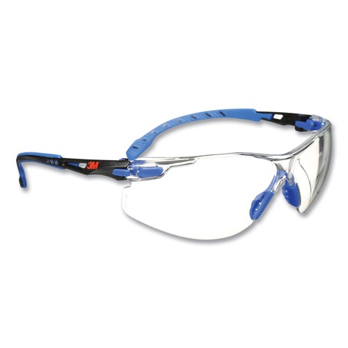 Safety Glasses | 3M 7100079183 Solus 1000 Series Safety Glasses - Blue Plastic Frame Clear Polycarbonate Lens image number 0