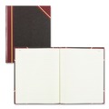  | National 56231 Texthide 10.38 in. x 8.38 in. Sheets Eye-Ease Record Book - Black/Burgundy/Gold Cover image number 1