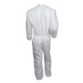 Bib Overalls | KleenGuard KCC 46004 A30 Elastic-Back Coveralls - Extra Large, White (25/Carton) image number 5