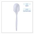 Mothers Day Sale! Save an Extra 10% off your order | Boardwalk BWKSSMWPPWIW Mediumweight Wrapped Polypropylene Soup Spoons - White (1000/Carton) image number 5