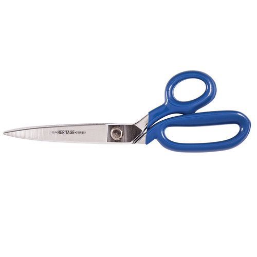 Scissors | Klein Tools G210LRBLU 10 in. Coated Handles Bent Trimmer with Large Ring image number 0