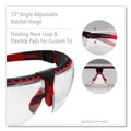 Safety Glasses | Honeywell Uvex S2860HS Polycarbonate Avatar Safety Glasses - Red/Black Frame Clear Lens image number 1