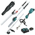 String Trimmers | Makita XUX02SM1X6 18V LXT Brushless Lithium-Ion Cordless Power Head Kit with String Trimmer/Pole Saw/Articulating Hedge Trimmer/Blower Couple Shaft Attachments (4 Ah) image number 0