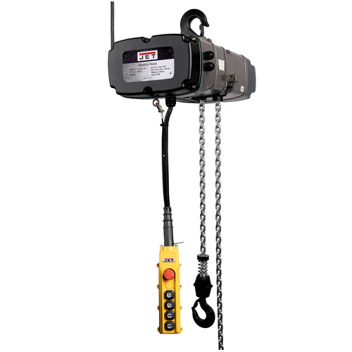 Electric Chain Hoists | JET JT9-144005 460V 11 Amp TS Series 2 Speed 1 Ton 15 ft. Lift 3-Phase Electric Chain Hoist image number 0