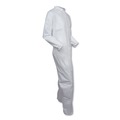 Bib Overalls | KleenGuard KCC 46105 A30 Elastic-Back and Cuff Coveralls - Double Extra Large, White (25/Carton) image number 4