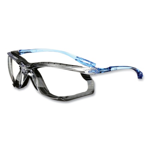 Eye Protection | 3M 7000128259 CCS Protective Eyewear with Foam Gasket - Blue Plastic Frame/Clear Polycarbonate Lens image number 0