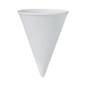Early Labor Day Sale | SOLO 4BR-2050 4 oz. Paper Cone Cups for Cold Water - White (200/Pack) image number 0