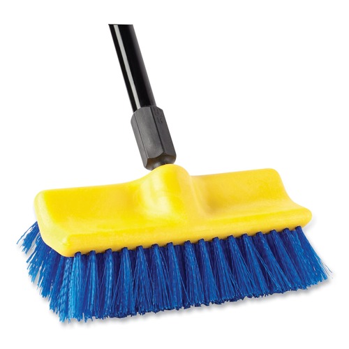 Rubbermaid Commercial 8 Utility Scrub Brush, Plastic Handle