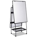  | MasterVision EA49125016 29-1/2 in. x 74.88 White Surface Black Metal Frame Creation Station Dry Erase Board image number 3