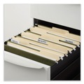  | Universal UNV14142 1/5-Cut Tab Box Bottom Hanging File Folders - Letter Size, Standard Green (25/Box) image number 3